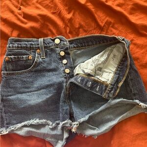 Levi Denim Button-Fly Shorts